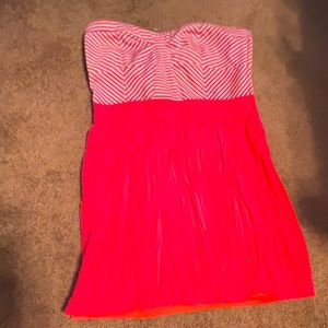 Strapless daytime dress